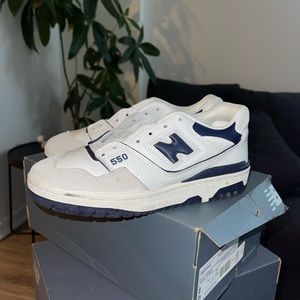 New balance 550 WHITE/TEAM NAVY BLANC/MARINE EQUIPE